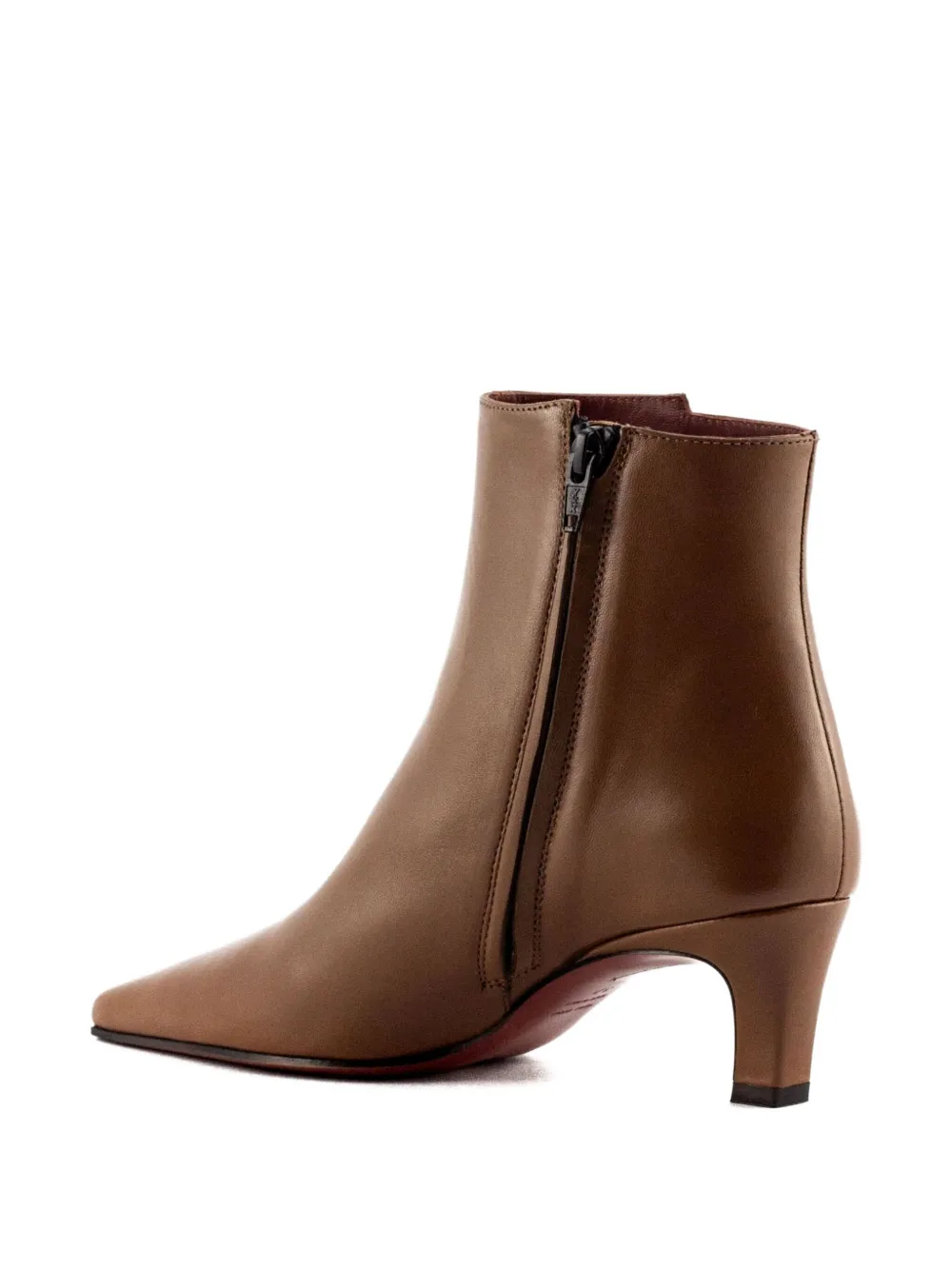 Roberto Festa 40mm Pointed-toe Zip Boots In Brown