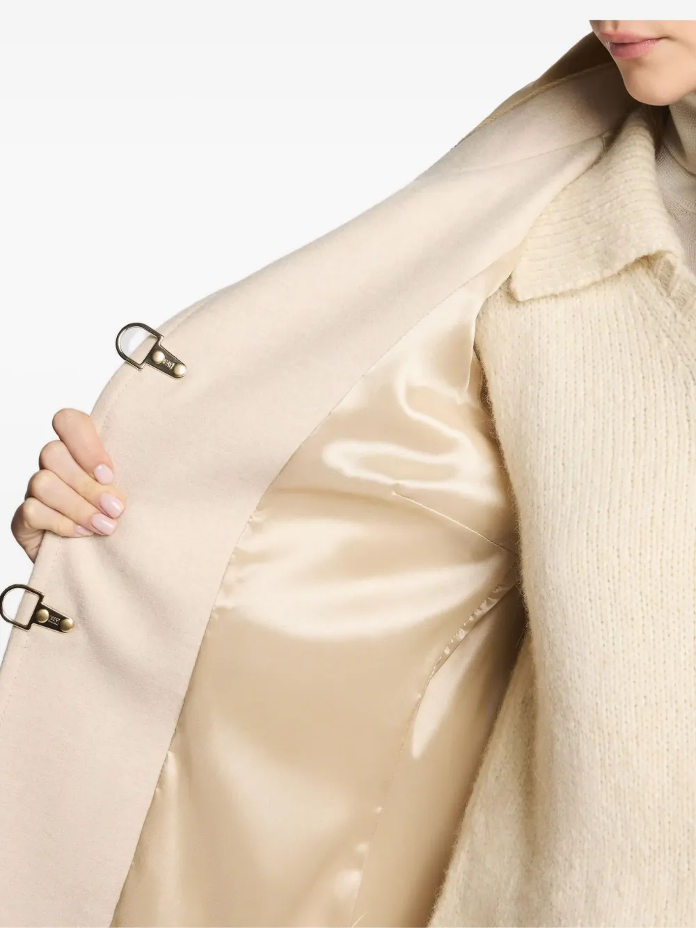 Fay Long-sleeves Coat In Neutral