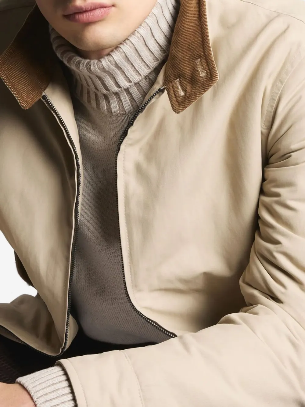 Fay Padded Jacket In Neutral