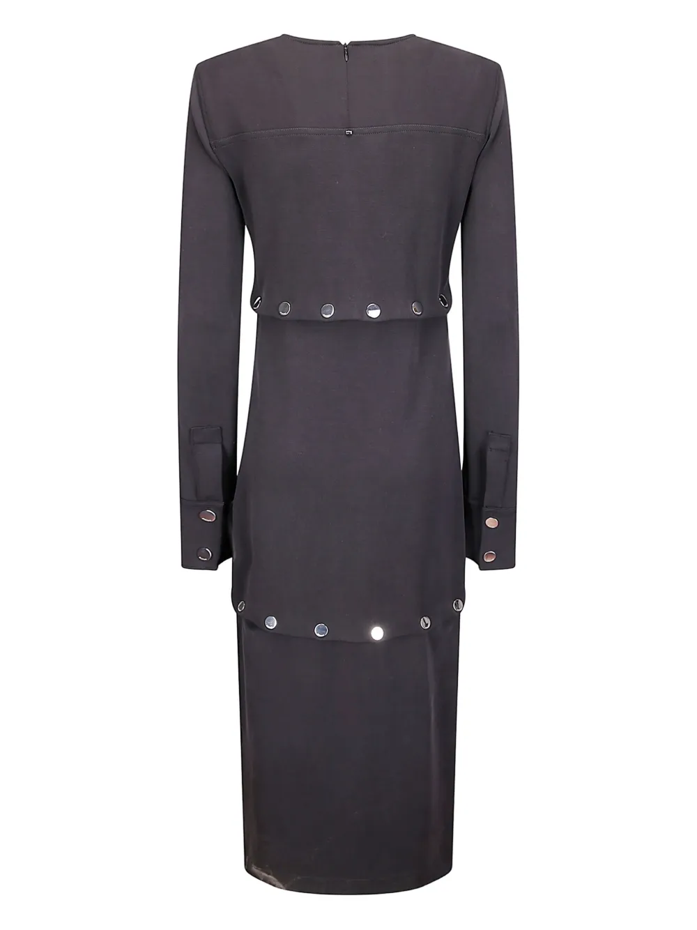 Sportmax Canzone button midi dress - Zwart