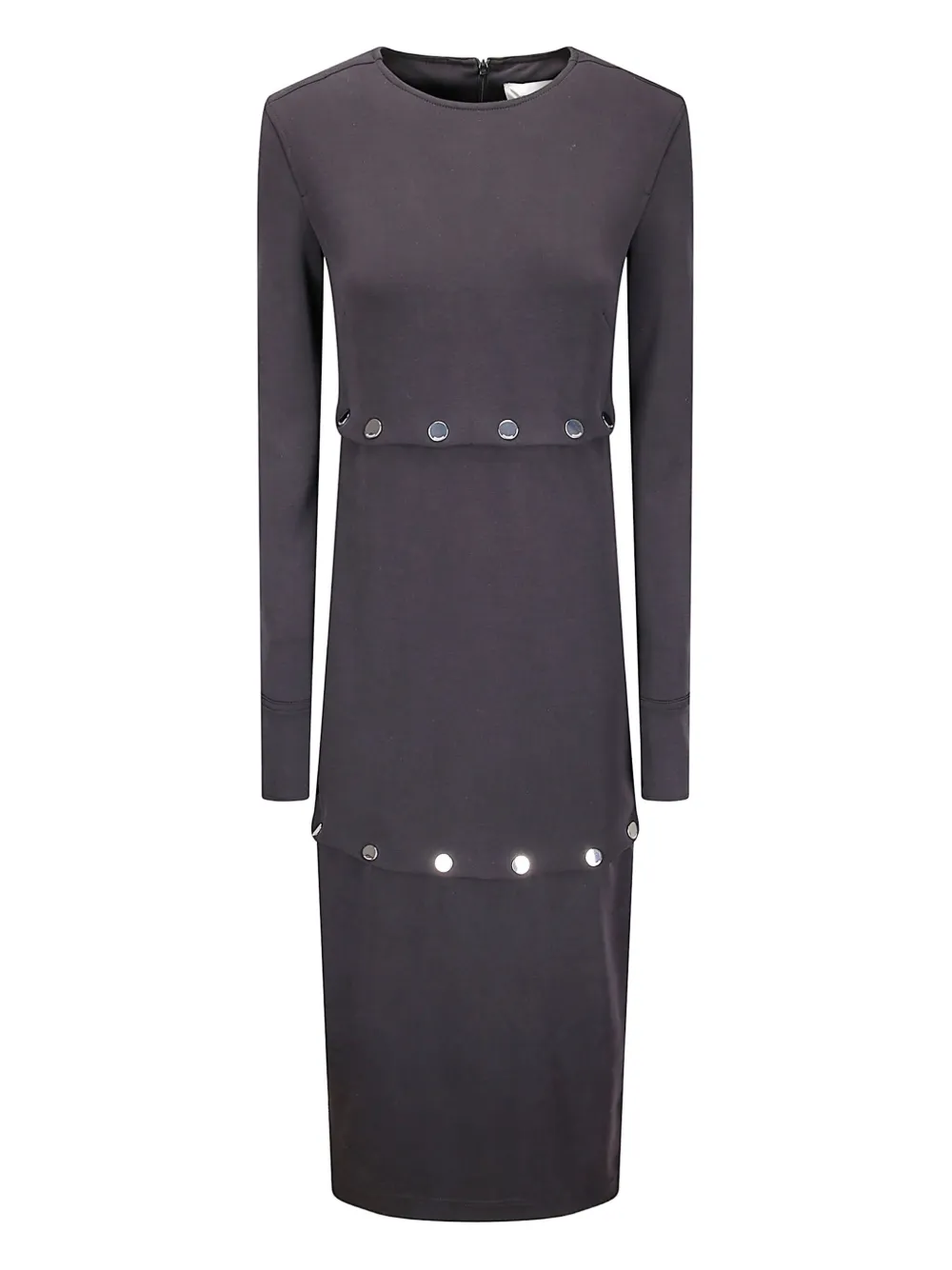 Sportmax Canzone button midi dress - Nero