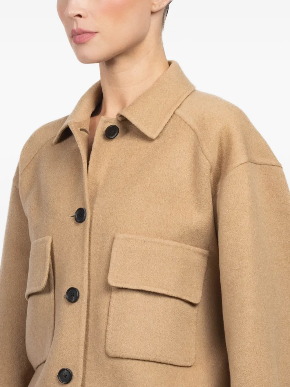 Kulson Maren Pocket-button Jacket In Neutral