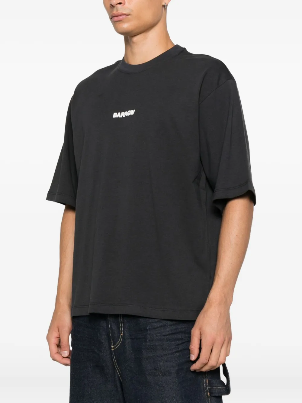 BARROW T-shirt met logoprint Zwart