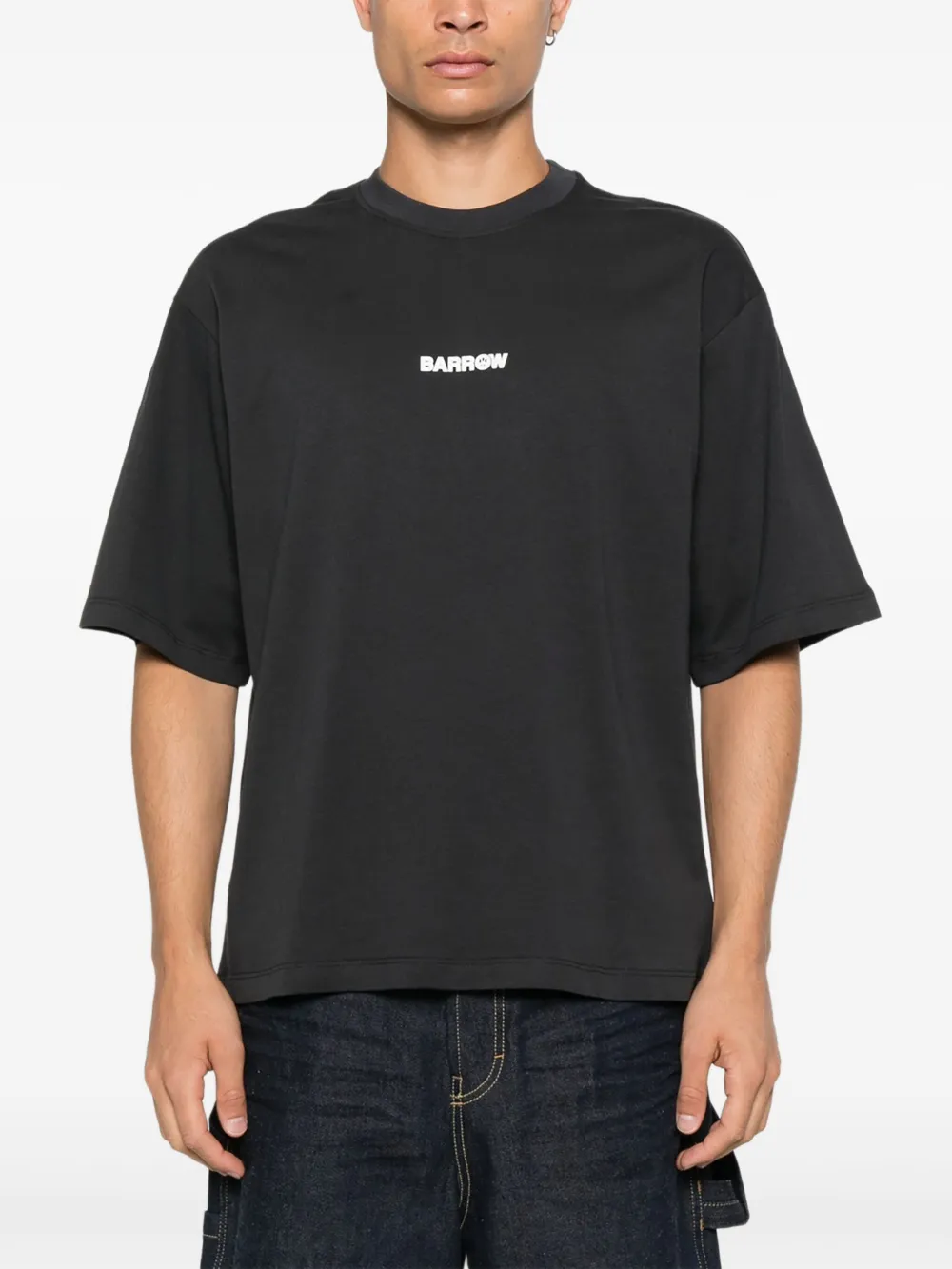 BARROW T-shirt met logoprint Zwart