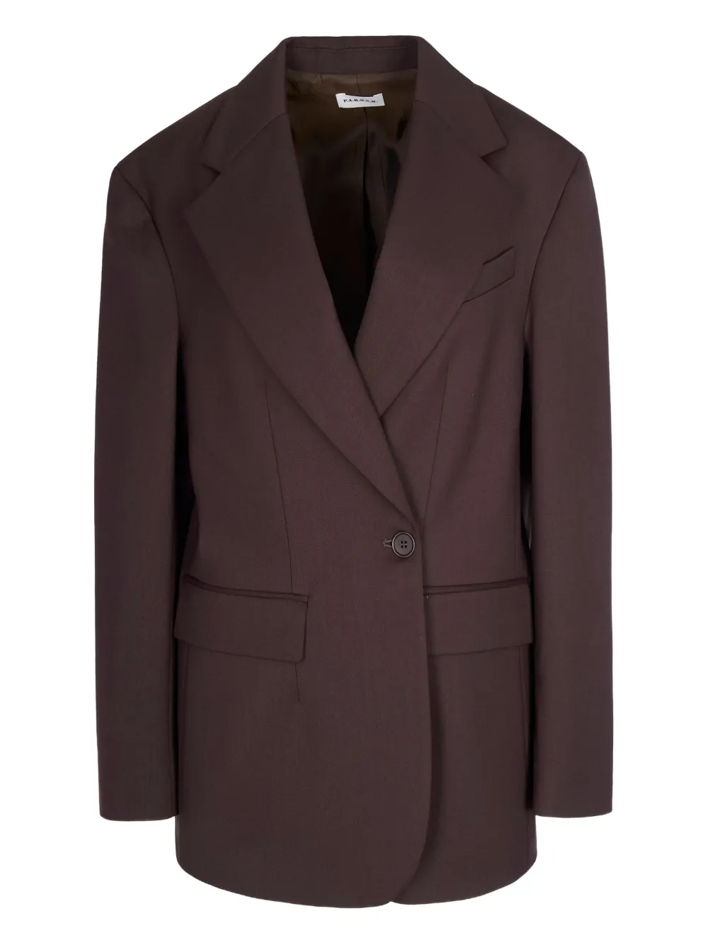 P.A.R.O.S.H. single-button blazer - ブラウン P.A.R.O.S.H. single-button blazer - ブラウン