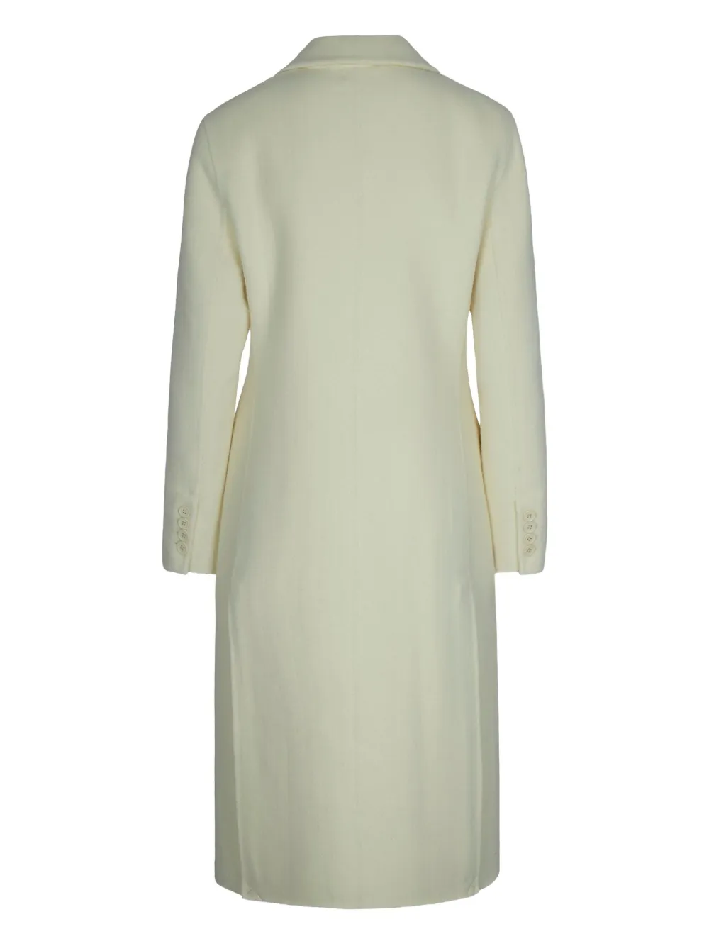 P.a.r.o.s.h Butter Double-breasted Coat In White