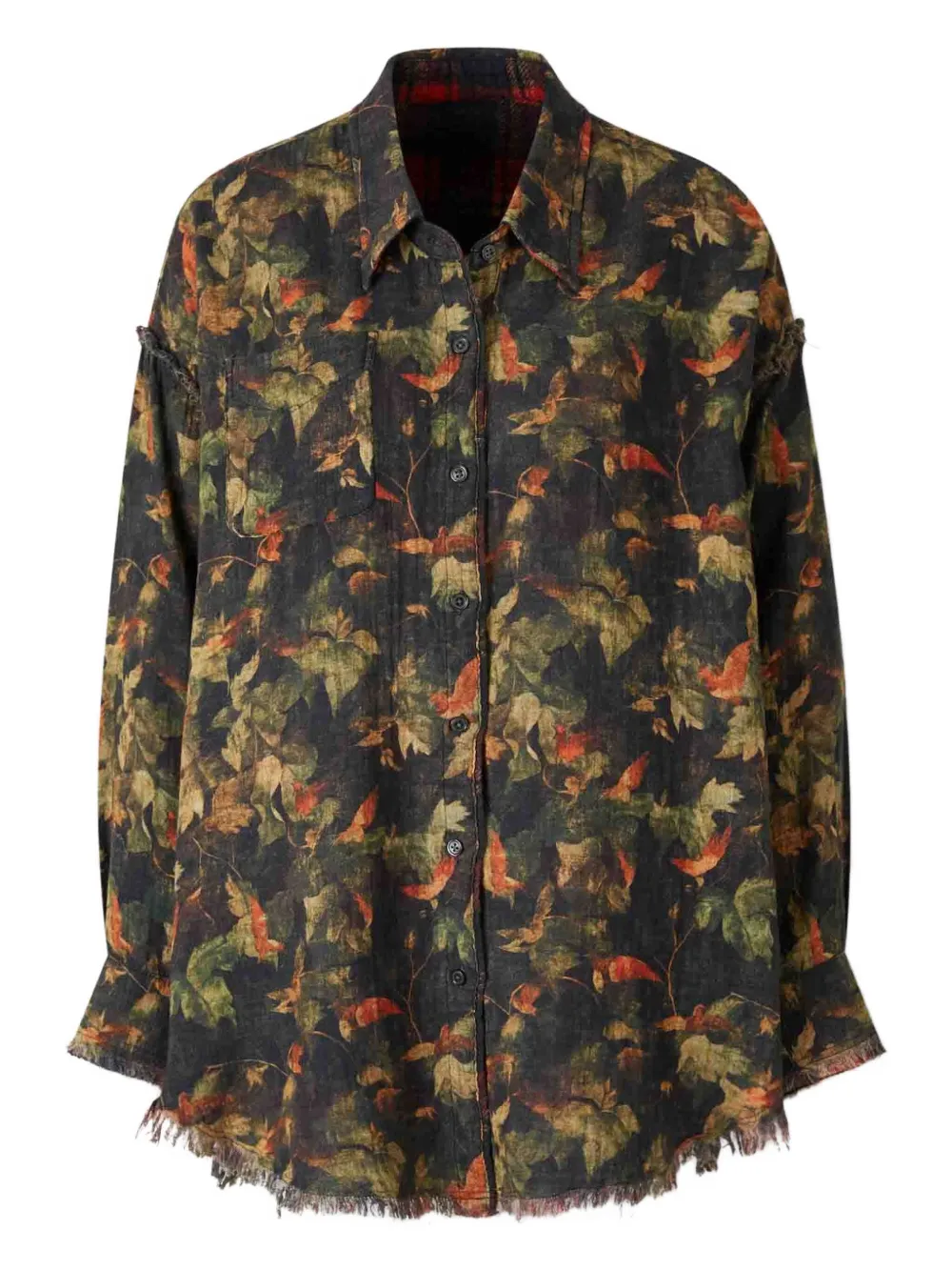 R13 camisa reversible | gris | Image 1