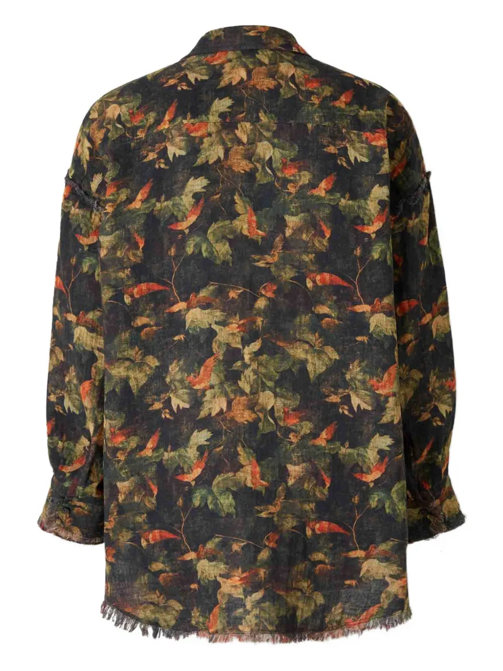 R13 Reversible Cotton Shirt In Multi