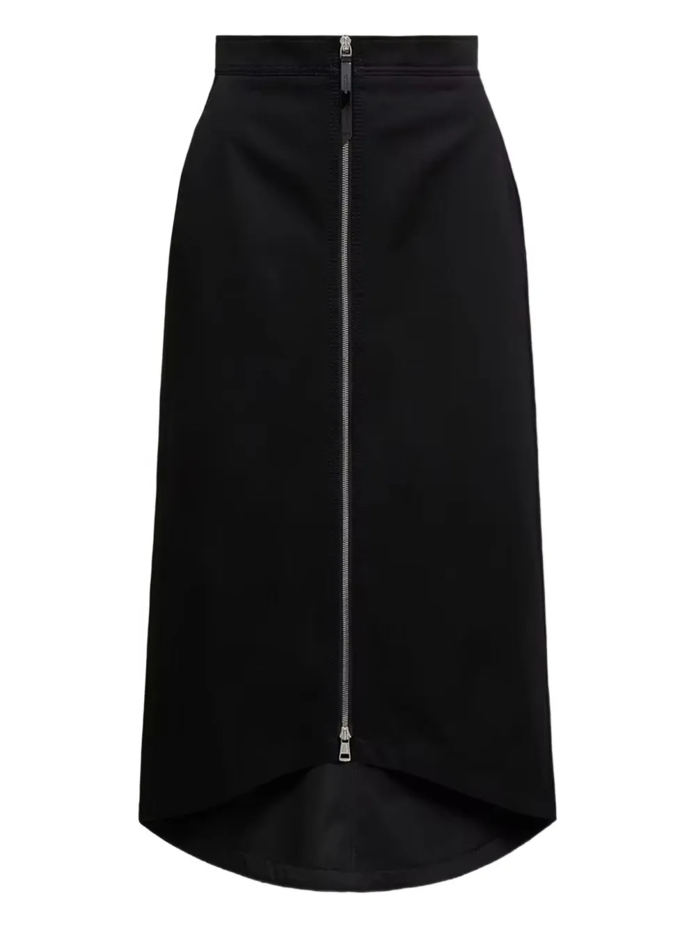 Moncler X Ee72 By Edward Enninful X Ee72 By Edward Enninful Zip-up Midi Skirt In Black
