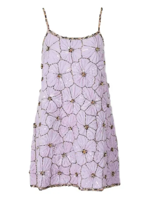 La DoubleJ sequin-embellished mini dress