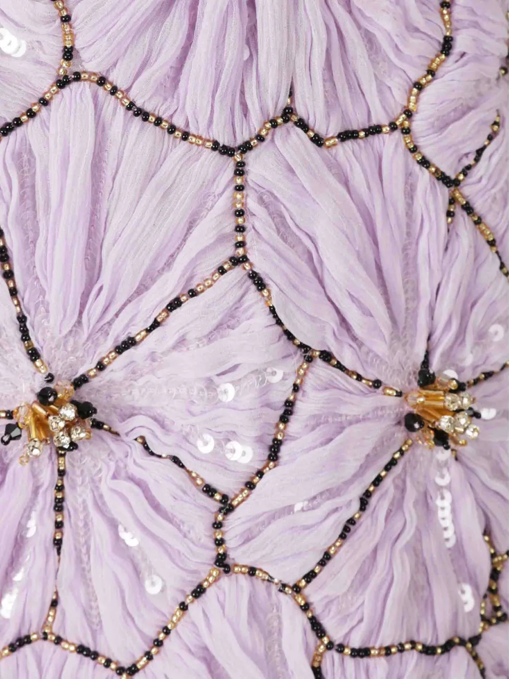 La DoubleJ Mini-jurk verfraaid met pailletten Paars