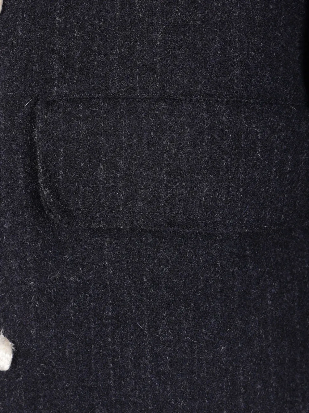Comme Des Garçons Homme Deux Pinstripe Toggle Coat In Blue