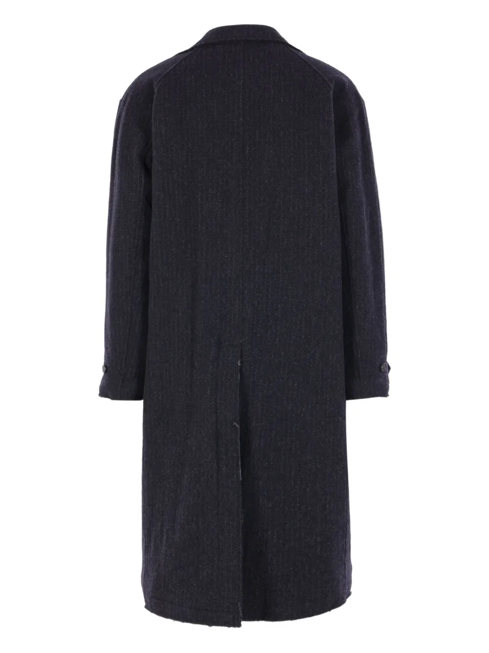Comme Des Garçons Homme Deux Pinstripe Toggle Coat In Blue