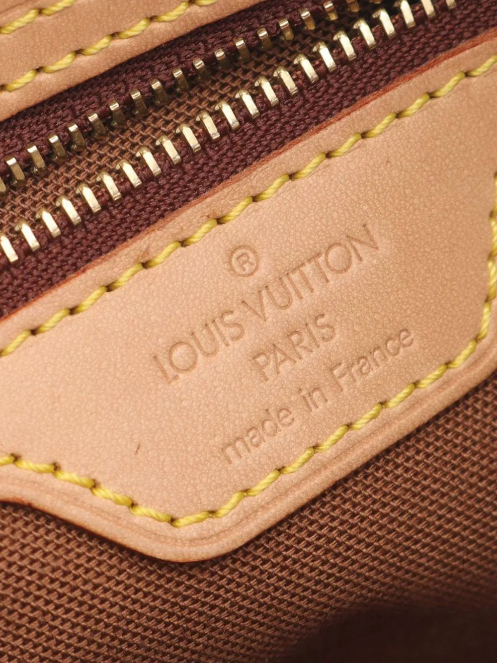Pre-owned Louis Vuitton 2002 Monogram Cabas Piano Tote Bag In Brown