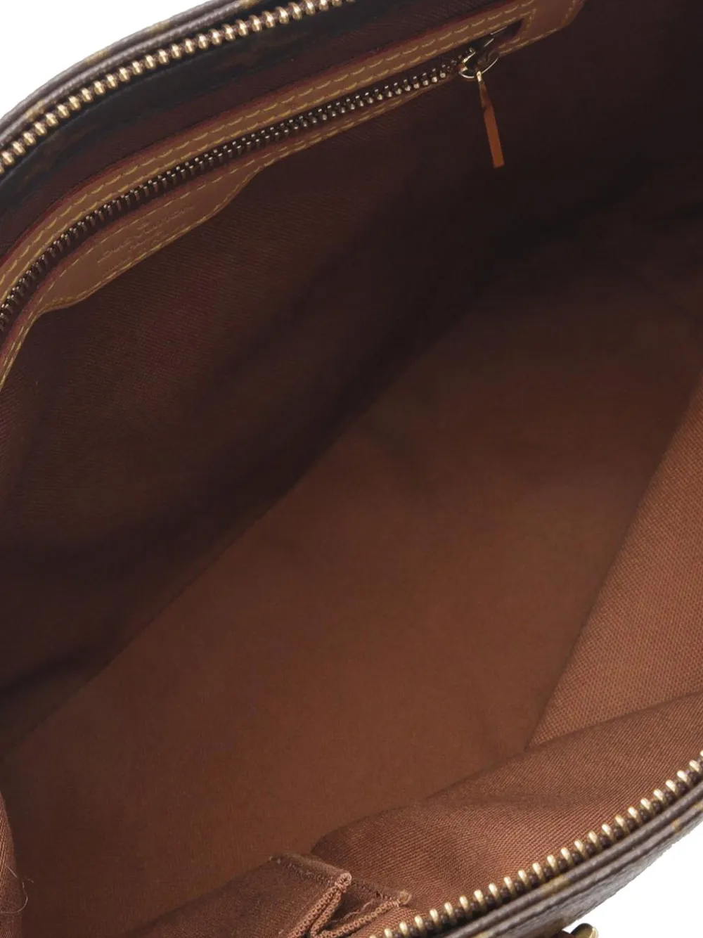 Pre-owned Louis Vuitton 2002 Monogram Cabas Piano Tote Bag In Brown