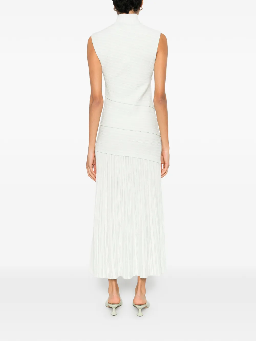 Proenza Schouler Federica geplooide maxi-jurk Wit