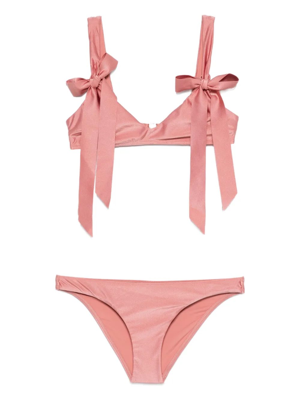 ZIMMERMANN Patience bow-tie bikini - Rosa