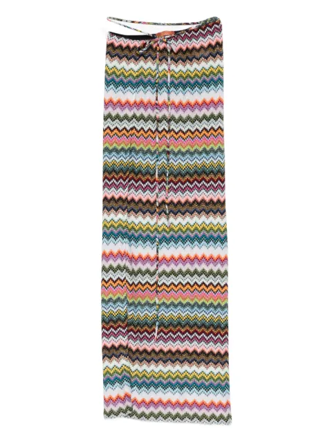 Missoni waist strap chevron skirt
