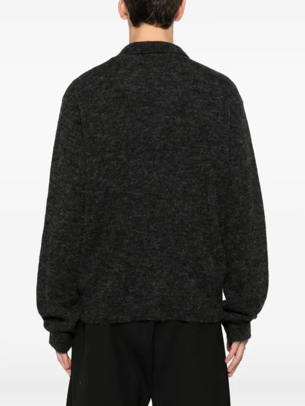 8ON8 ニットポロ カーディガン 21AW sullen our legacy OUR LEGACY ポロカラー カーディガン | グレー | FARFETCH JP