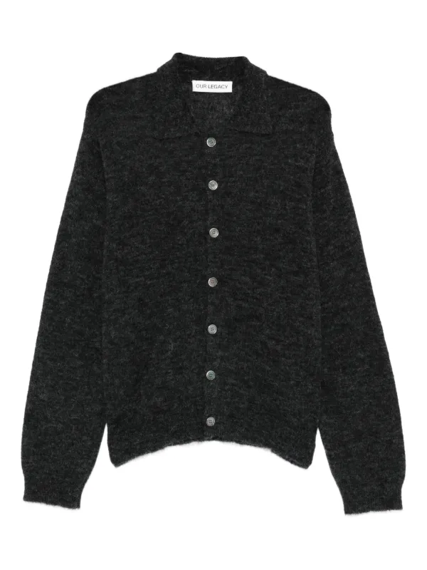 8ON8 ニットポロ カーディガン 21AW sullen our legacy OUR LEGACY ポロカラー カーディガン | グレー | FARFETCH JP