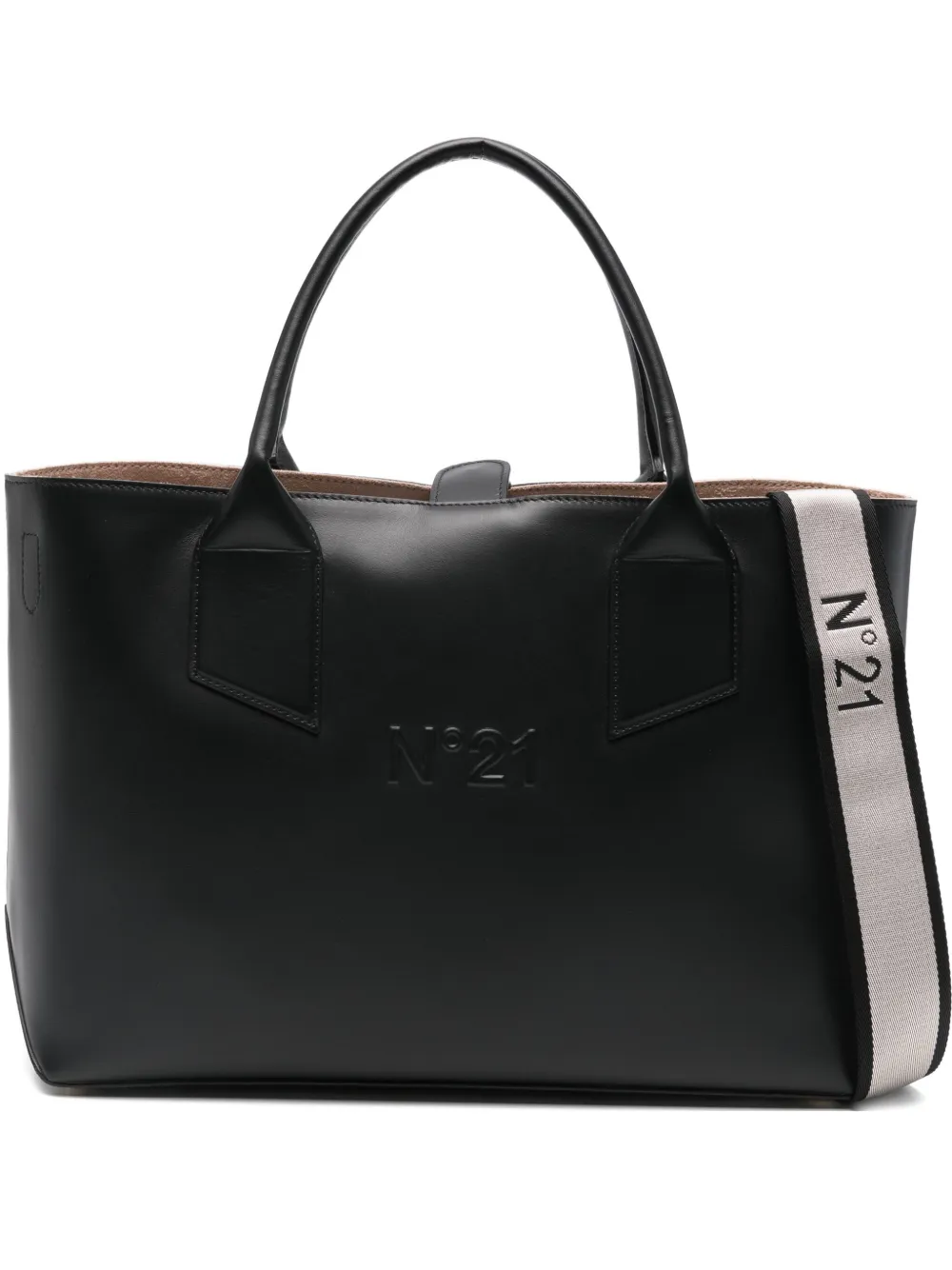 N°21 Logo-embossed Tote Bag In Blue