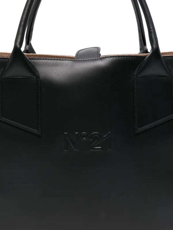 Nº21 logo-embossed Tote Bag | Black | FARFETCH CA