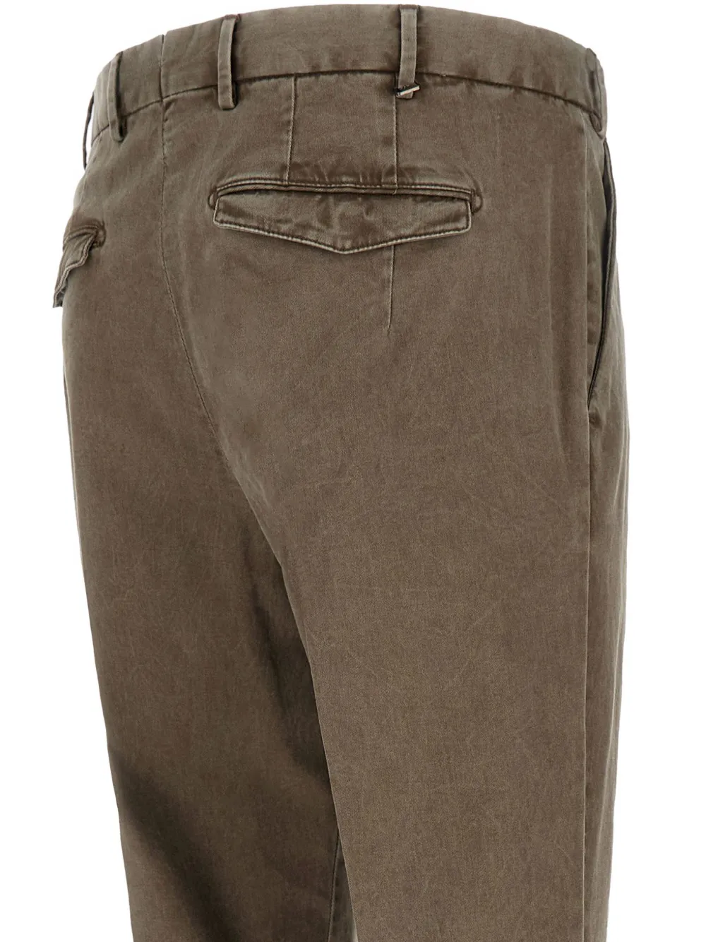 Pt Torino Pleated Straight-leg Trousers In Brown