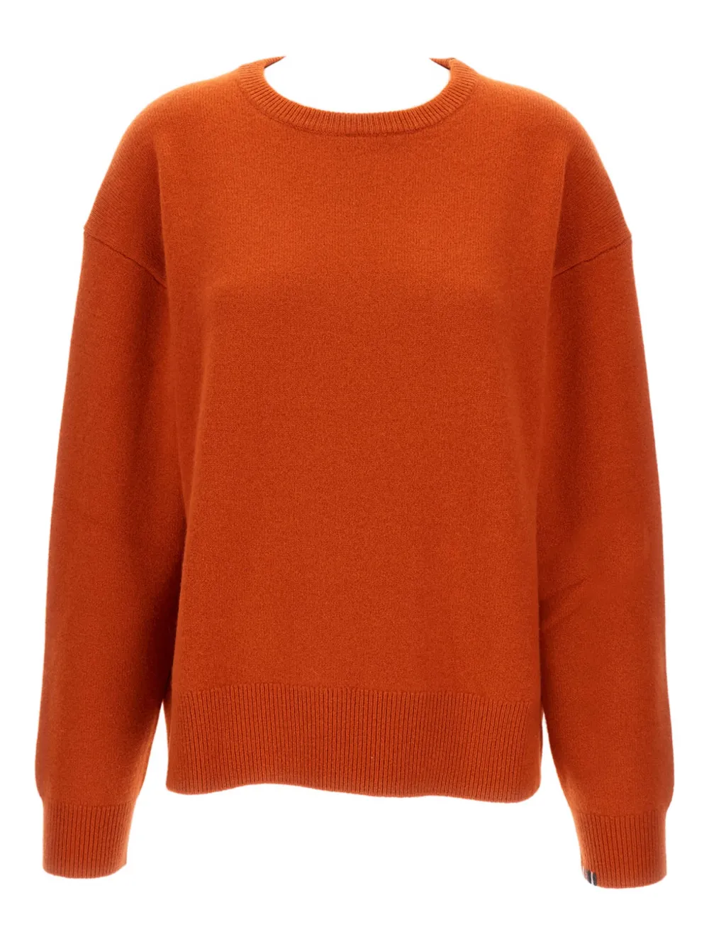 extreme cashmere ribbed crew-neck sweater - Orange