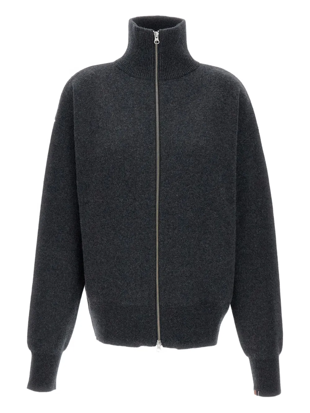 extreme cashmere Xtra Out high-neck zip-front cardigan - グレー extreme cashmere Xtra Out high-neck zip-front cardigan - グレー