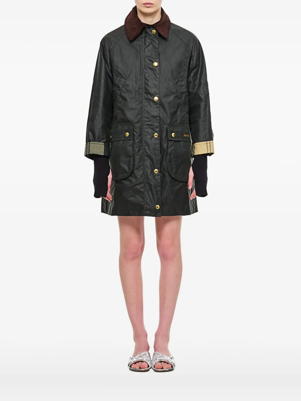 Barbour abrigo con botones | verde | Image 1