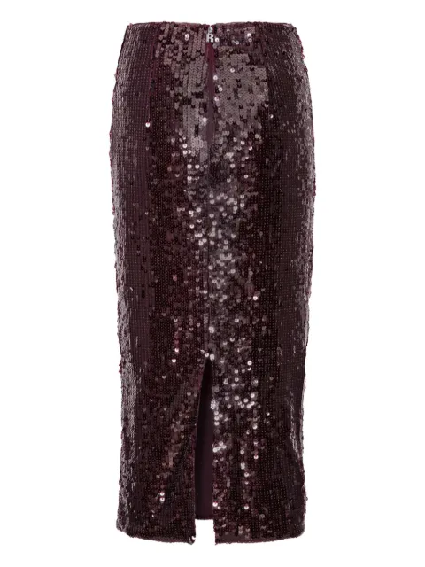 ROTATE BIRGER CHRISTENSEN falda lápiz midi con lentejuelas