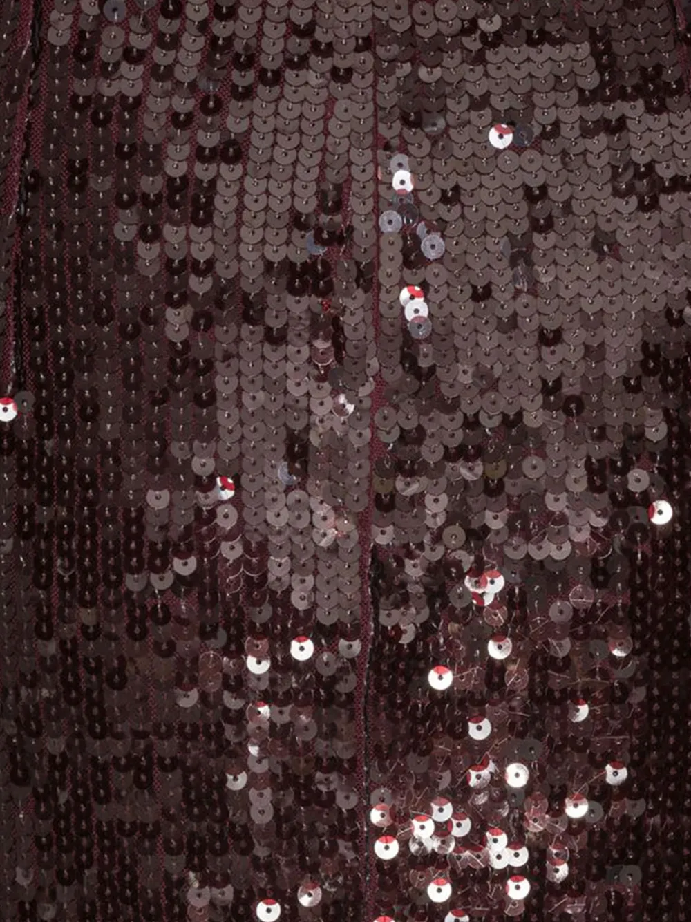 Rotate Birger Christensen Sequin Pencil Midi Skirt In Red
