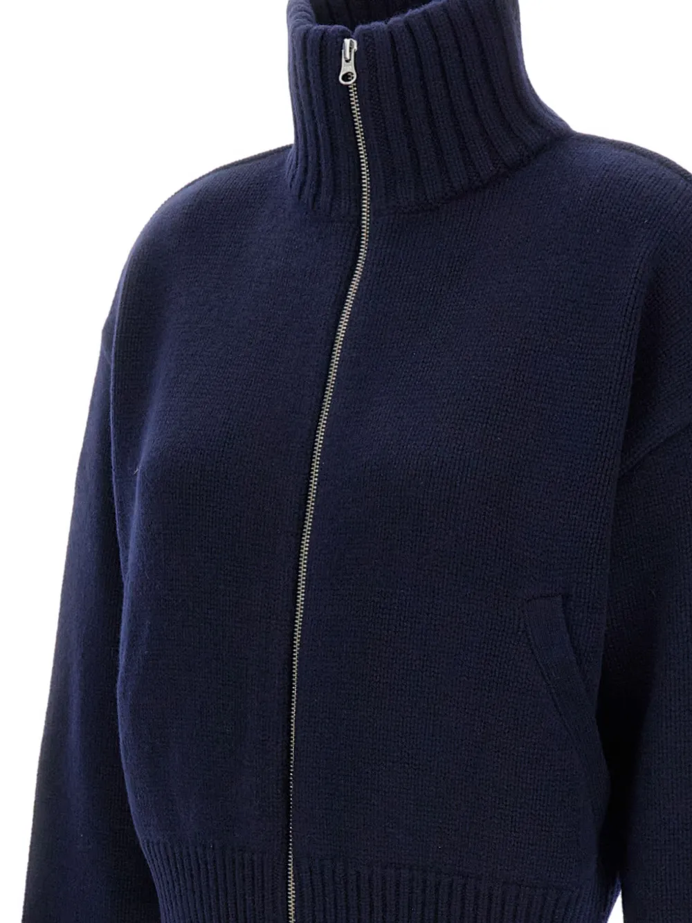 Extreme Cashmere Extra Fab Zip Cardigan In Blue