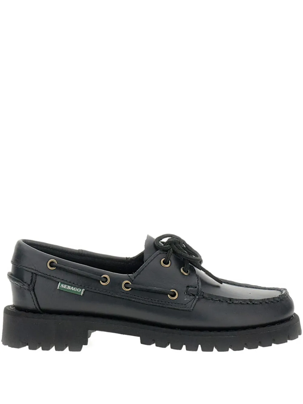 Sebago Black Ranger Moc Soft Loafers In 924 Total Black ModeSens