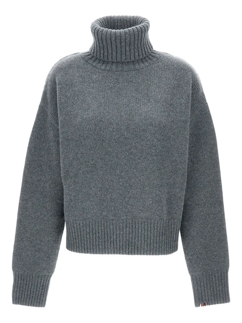 extreme cashmere roll-neck cashmere sweater | Grey | Image 1