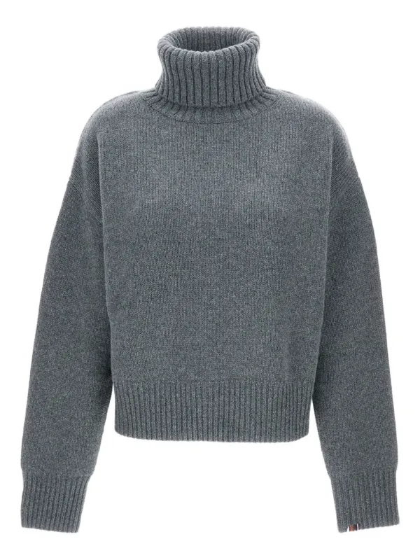 Extreme Cashmere Roll-neck Cashmere Sweater in Grey
