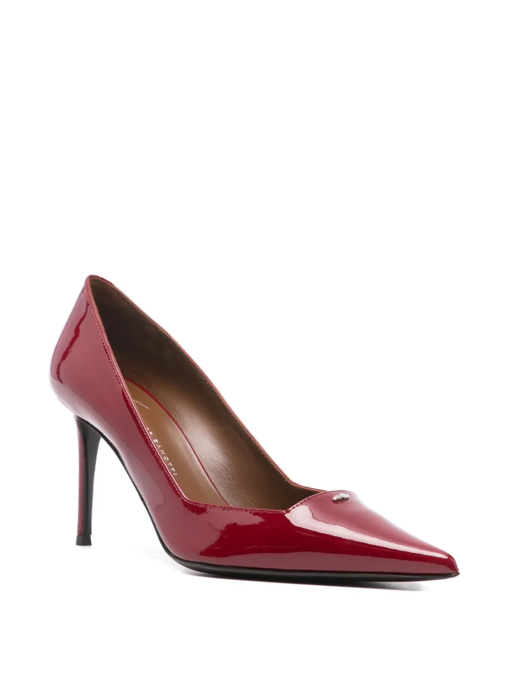 Giuseppe Zanotti 85mm Pointed-toe Pumps In Burgundy