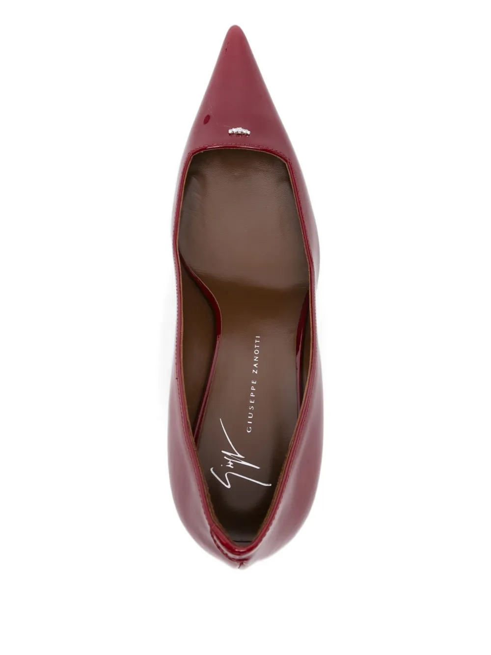 Giuseppe Zanotti 85mm Pointed-toe Pumps In Burgundy
