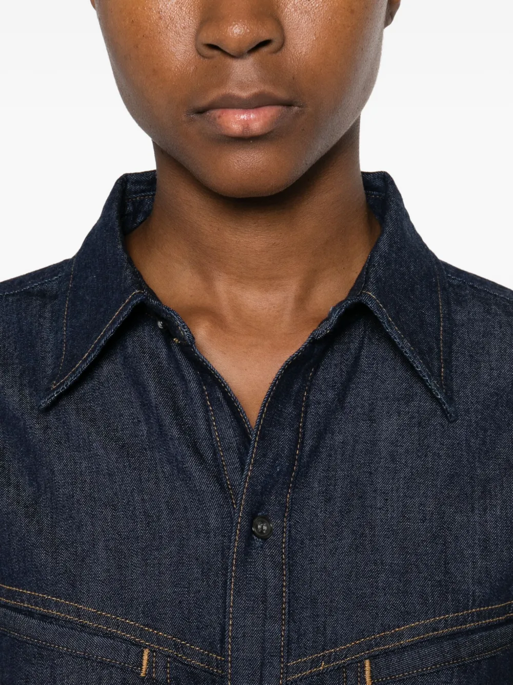 Citizen Of Humanity Chest-pocket Denim Shirt In Blue
