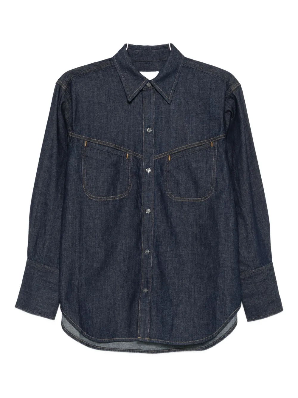 Citizen Of Humanity Chest-pocket Denim Shirt In Blue