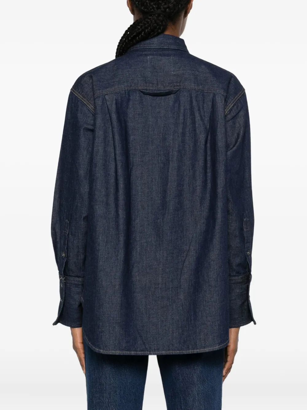 Citizen Of Humanity Chest-pocket Denim Shirt In Blue