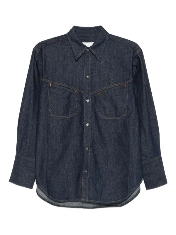 Citizens of Humanity Chest-pocket Denim Shirt in Blue