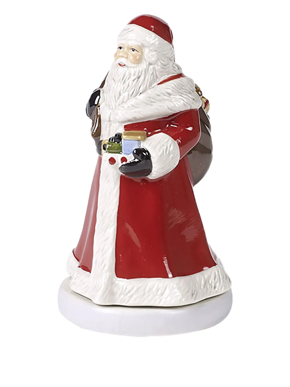 Villeroy & Boch Nostalgic Melody Santa Musical Figurine Santa Claus In Red