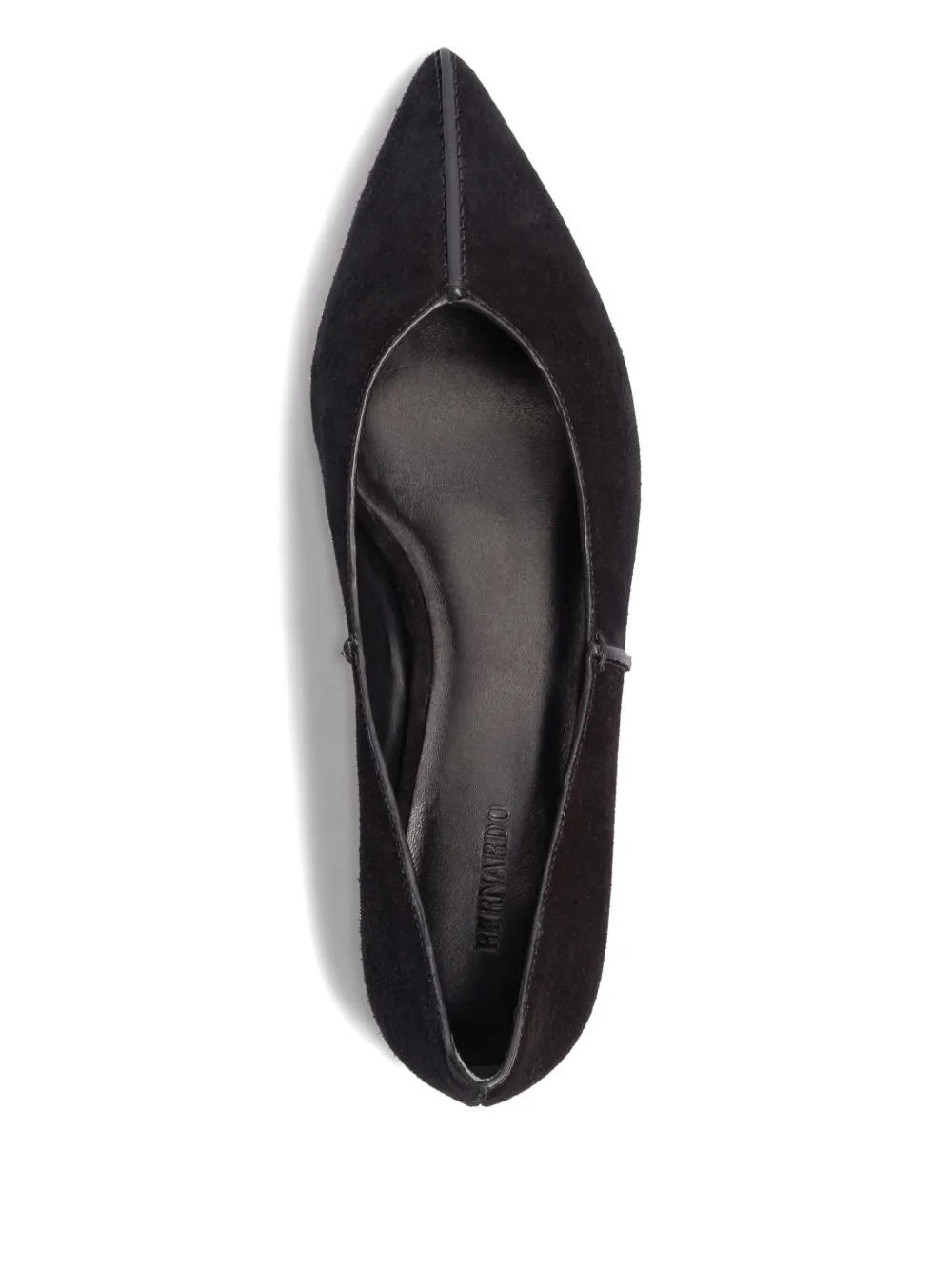  Bernardo Pointed-toe Suede Pumps - Black 