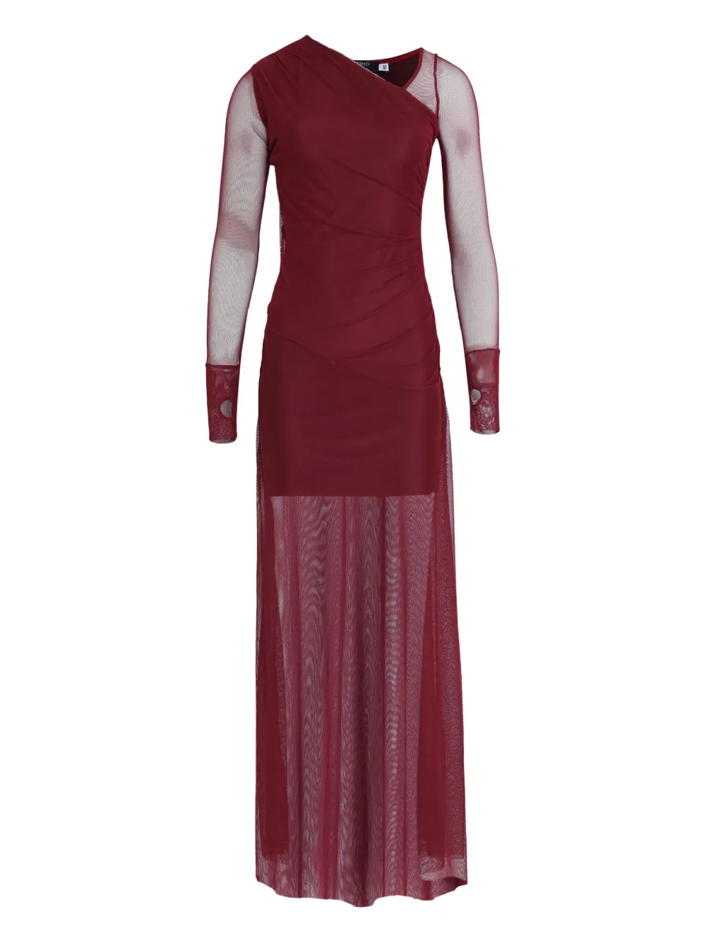 Amir Slama x Astrid asymmetric-neck maxi dress - レッド Amir Slama x Astrid asymmetric-neck maxi dress - レッド