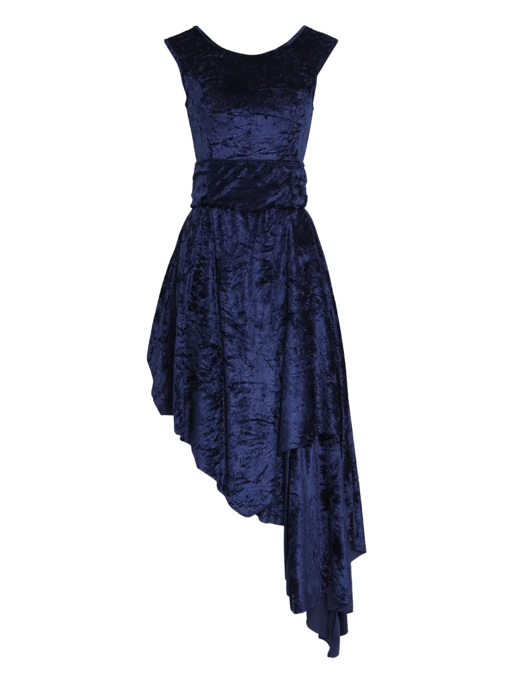 Amir Slama x Astrid asymmetric midi dress - ブルー Amir Slama x Astrid asymmetric midi dress - ブルー