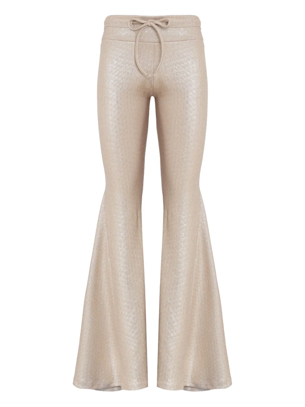 Amir Slama x Astrid drawstring flared trousers - ニュートラル Amir Slama x Astrid drawstring flared trousers - ニュートラル