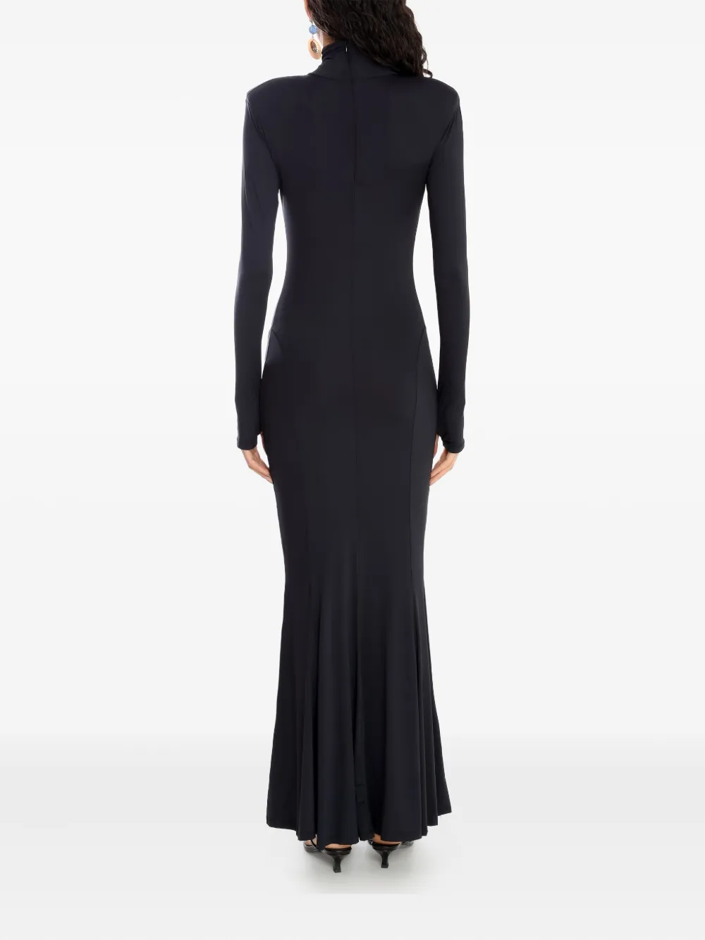 Amir Slama X Astrid High-neck Maxi Dress In Black