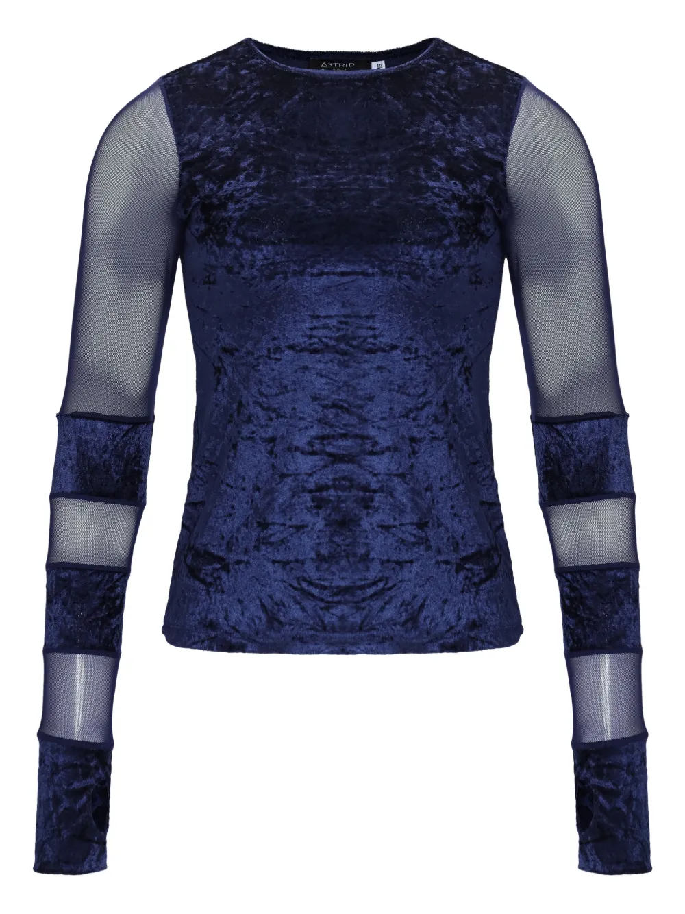 Amir Slama X Astrid Mesh-panel Top In Blue