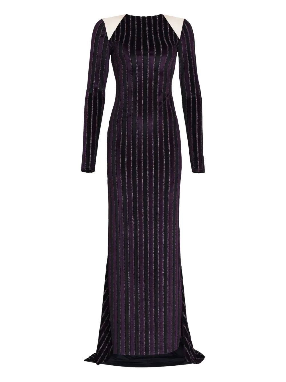 Amir Slama x Astrid striped maxi dress - パープル Amir Slama x Astrid striped maxi dress - パープル
